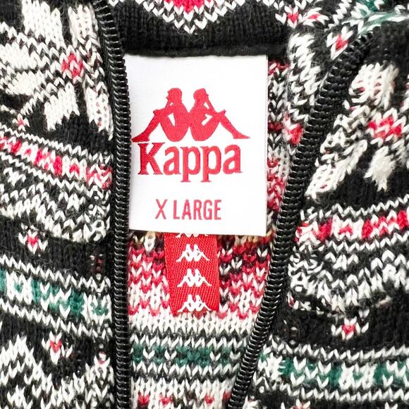 Kappa Authentic Shepherd Quarter Zip Fair Isle Sweater Size XL - Picture 6 of 6